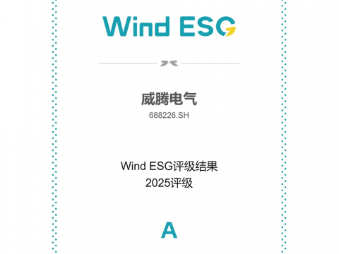 永利集团官网电气Wind ESG评级由BBB跃升至A级
