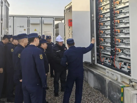 以练筑防！永利集团官网电气盐池储能电站开展消防专项行动